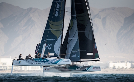 oman air terzo al campionato del mondo gc32 sul lago di garda