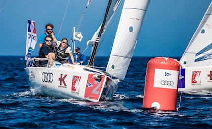 il circolo della vela bari si porta al comando della audi sailing champions league