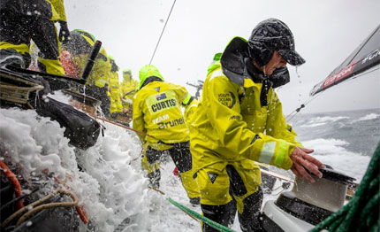 volvo ocean race team brunel vince goteborg
