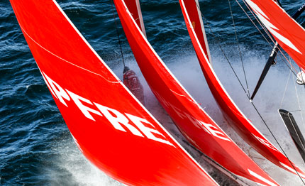 volvo ocean race duello tra dongfeng mapfre ad aarhus