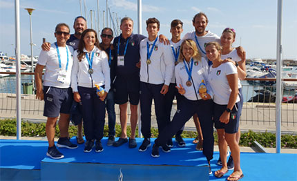 giochi del mediterraneo quattro medaglie per italia della vela