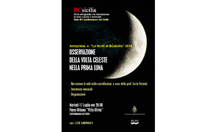 castellammare del golfo narrazioni miti osservazioni la volta celeste nella prima luna