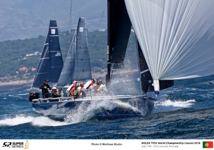 azzurra subito al comando del rolex tp52 world championship