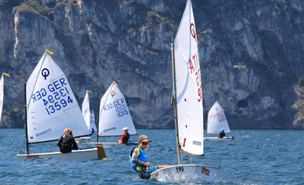 al circolo vela arco campionati tedeschi optimist