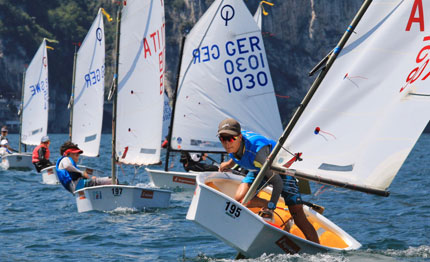marco gradoni in testa nel campionato tedesco optimist ad arco