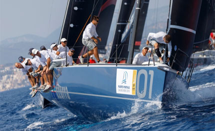 tp 52 puerto portals azzurra luna rossa lottano per il podio