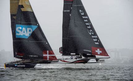 gc32 alinghi vince la tappa di cardiff