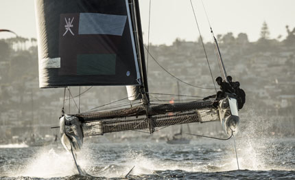 san diego extreme sailing series oman air brucia alinghi