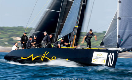 three boats within two points of lead going into rc44 cascais finale