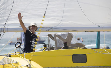 route du rhum arrivo da favola per loick peyron
