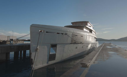 perini navi la spezia lo scafo del my 56 metri della linea voyager