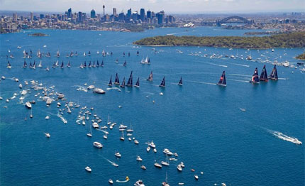 sydney hobart partenza magica primi ritiri