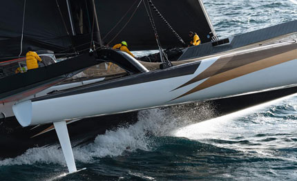 trofeo jules verne per spindrift timone rotto ritiro