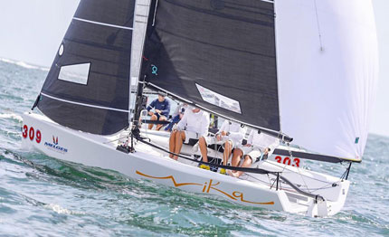 nika vince le miami melges 20 winter series