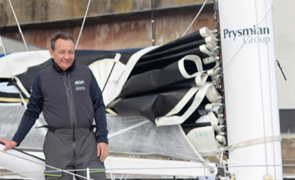 prysmian group giancarlo pedote insieme alla vendee globe 2020