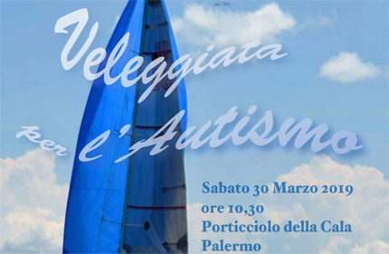 palermo la settimana per autismo si apre con una veleggiata