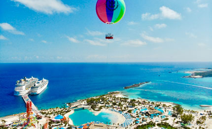 aperta isola privata di royal caribbean alle bahamas