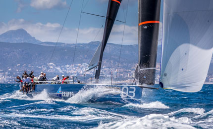 palmavela tp52 podio per azzurra