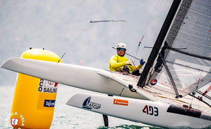 catamarani classe al circolo vela arco per europeo di primavera