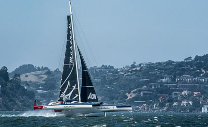 maserati multi 70 giovanni soldini sono partiti per la 1a edizione della ca 500