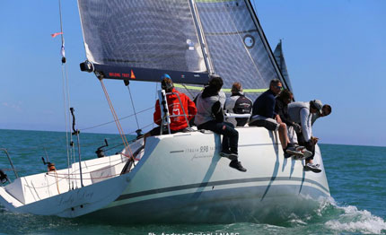 quattro team dello yacht club adriaco al mondiale orc di sebenico