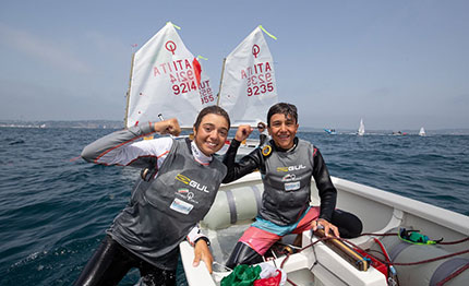 alessandro cortese federica contardi campioni europa classe optimist
