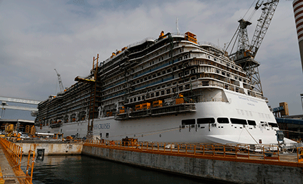 fincantieri varata monfalcone la enchanted princess