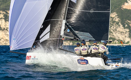 malcesine brontolo di filippo pacinotti al comando nell europeo melges