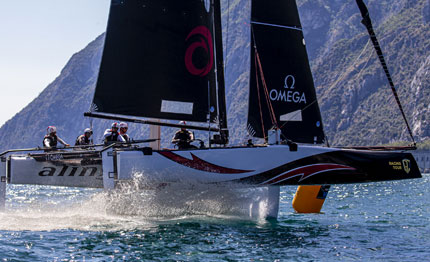 alinghi primo leader della gc32 riva cup