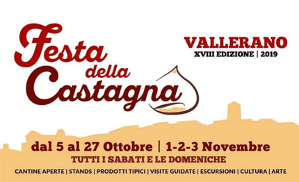 dal ottobre la festa della castagna di vallerano