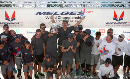 la pericolosa di christian schwoerer vince il mondiale melges 32 valencia