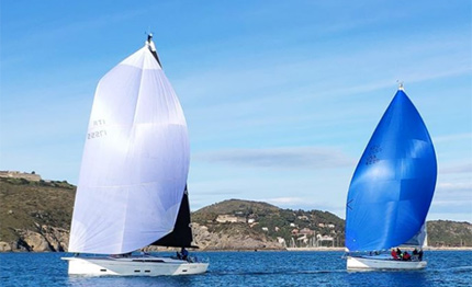 riprende invernale dell argentario con ari bada ancora al comando