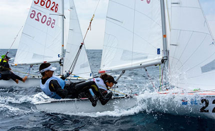 day marina degli aregai per il campionato giovanile della classe 420
