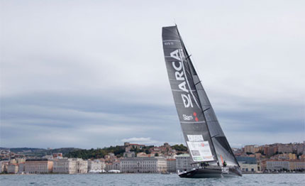 trieste il maxi 100 arca sgr vince la coastal race della settimana velica internazionale