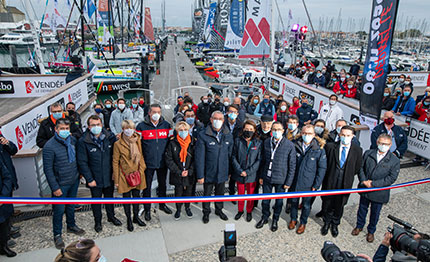 les sables olonne inaugurato il villaggio del vendee globe