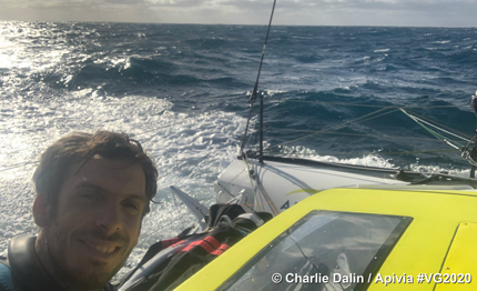 vendee globe charlie dalin cerco il pedale del freno