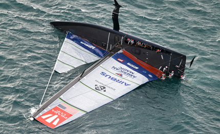luna rossa salvi per il rotto della scuffia