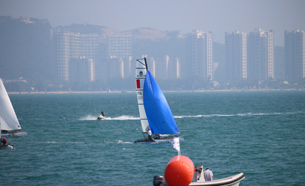 nacra 15 in acqua cagliari