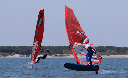 porto corsini nicolo sofia renna vincono la tappa del circuito italiano iqfoil