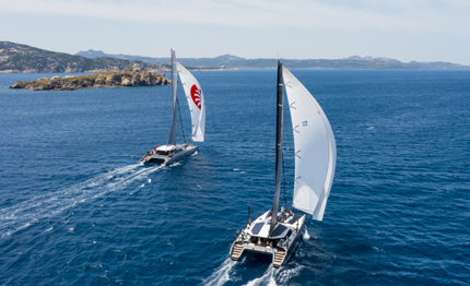porto cervo continua lo spettacolo dei maxi alla loro piana superyacht regatta