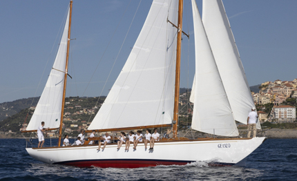 la barca storica beatrice donata da diana bracco al comune di imperia