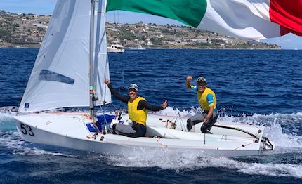 470 world junior championship il titolo mixed marco gradoni alessandra dubbini