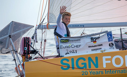 mini transat ora chi ferma melwin fink