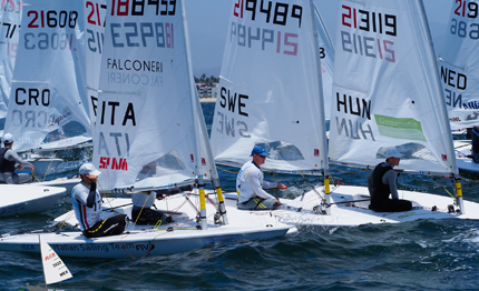 mondiale ilca vallarta poco vento nella prima giornata di gold fleet