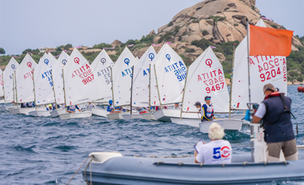 optimist arzachena il maestrale rovina un po la festa