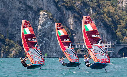 coppa italia iqfoil ancora vento forte altre prove