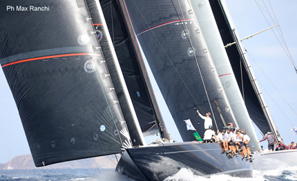 la 32 maxi yacht rolex cup parte con una giornata eccezionale