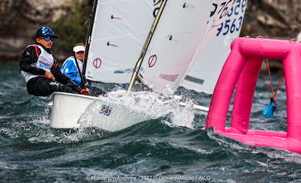 optimist trofeo kinder tomaso picotti giulia dallo guidano le classifiche provvisorie