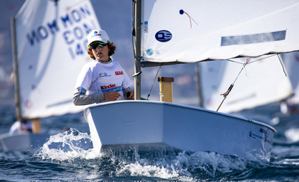 optimist sanremo 2a giornata del trofeo kinder