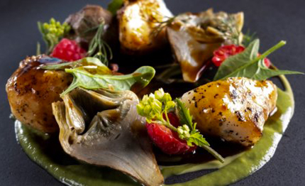 cambusa rana pescatrice finocchietto selvatico salsa al foie gras